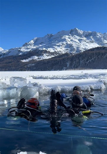 Ice Diving Adventure in Switzerland