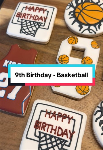 Celebrate a 9th Birthday with Basketball Cookies