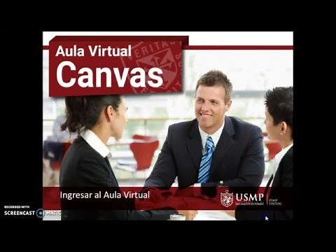 Aula Virtual Canvas Ingresar al aula
