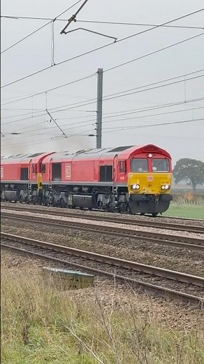 Double Class 66 Freight Locos at Top Speed + TPE Class 802 Fly Past | York