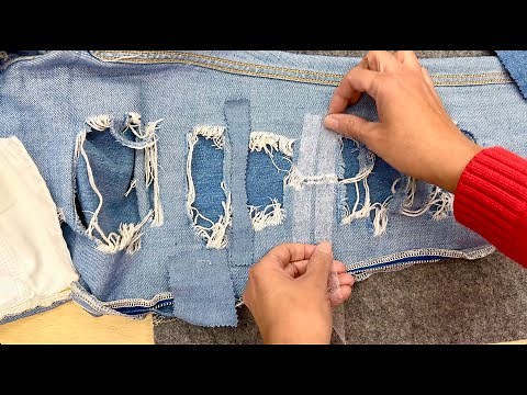 Repairing Rips on ... Ripped Jeans!