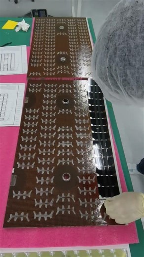 Making Space Solar Panels #satellite #solarcell #solarenergy#spacescience #solarpanel