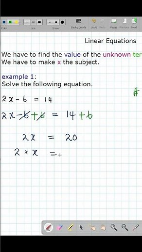 ✌️ solving linear equations 20 #maths #algebra #exam
