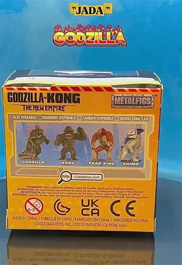 Jada Metalfing Godzilla X Kong the New Empire GODZILLA Keychain Figure 2.5" in a 3x3" Package - Etsy