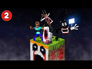 I Survived Most TERRIFYING CREATURE In Minecraft Horror ONE BLOCK #2