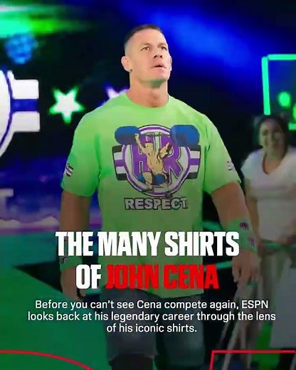 The many shirts of John Cena 👀