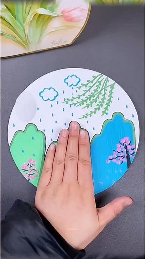 This spring painting trick will surprise you #painting #satisfying #art