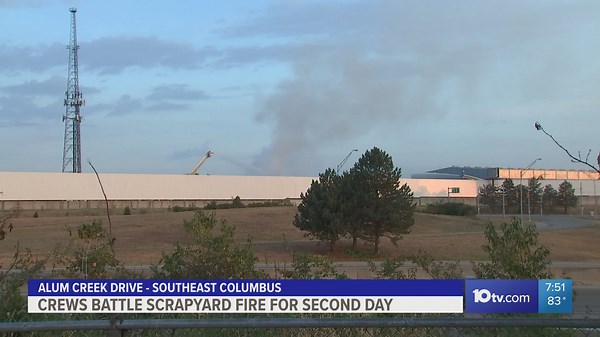Fire crews extinguish southeast Columbus scrapyard blaze