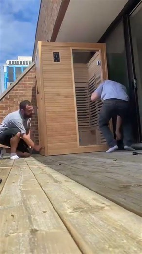 Costway 2 Person Sauna With Red Light Install In Fast Time.