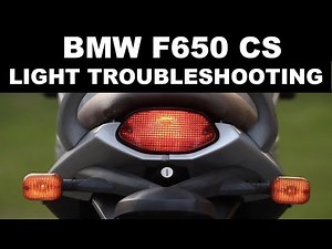 BMW F650 CS Scarver - Fixing lighting issues