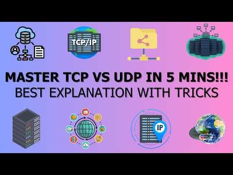 MASTER TCP VS UDP in 5 MINS!!! Best Explanation with High Quality Animation
