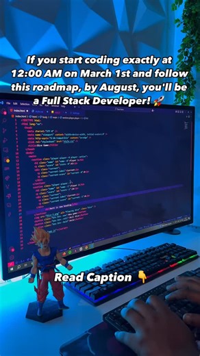 Ankit Dungawat on Instagram: "🚀Days 1-7: HTML Learn HTML basics like tags, attributes, and webpage structure. 🖥️ Days 8-30: CSS Focus on styling web pages with CSS, covering selectors, properties, and responsiveness. 🎨 Days 31-46: Basic JavaScript Dive into JavaScript basics: variables, data types, and functions. 💻 Days 47-61: Advanced JavaScript Advance your skills with closures, prototypes, and ES6 features. 🔥 Comment ‘link’ and I’ll share 5 free playlists in English & Hindi to learn Full