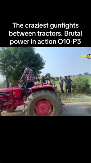 The craziest gunfights between tractors. Brutal power in action O10-P3#viral #fyp