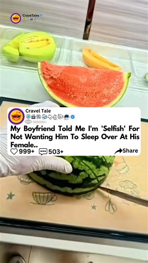 81K views · 1.3K reactions | My Boyfriend Told Me I'm 'Selfish' For Not Wanting Him To Sleep Over At His Female.. #redditstories #reddit #redditstorytimes #fblifestyle #redditreadings #askreddit #redditposts | Crave Tales | Facebook