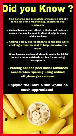 Surprising Uses of Bananas Beyond Eating #viral