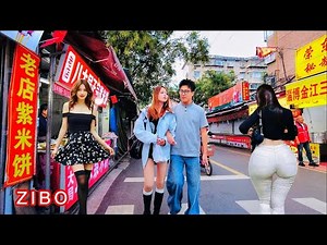 Walking Through Zibo — 4K HDR Walking Tour