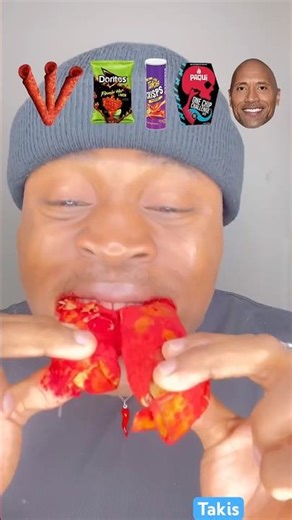 Taki eating challenge #snacks #takis #mukbang #spicy #asmr #challenge