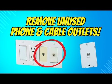 How to Remove Old Telephone Jacks & Cable Outlets