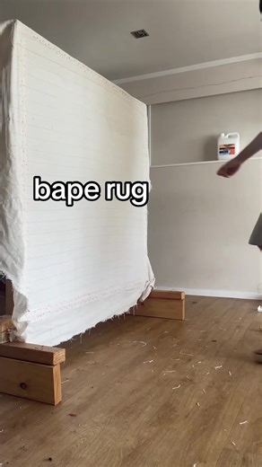 making a bape rug #bape #abathingape #hypebeast #tufting #hype | bape