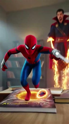 🕷️ SPIDER-MAN Notebook से BAHAR AA GAYA! 😱 👉 Like if you want MORE! #SpiderMan #VFXReel #MarvelMagic