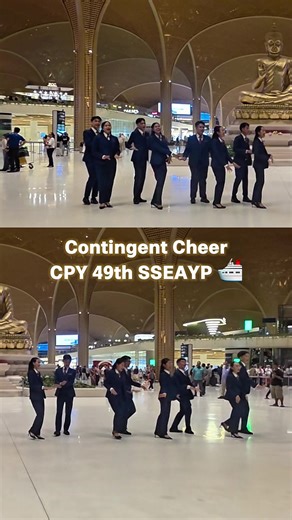 Contingent Cheer for the 49th SSEAYP at Techo International Airport
