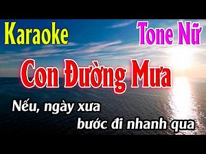 Con Đường Mưa Karaoke Tone Nữ ( Cm ) Beat Mới | Karaoke Lâm Organ