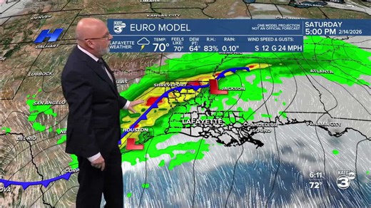 Rob's 6PM weather forecast KATC 02-10-26