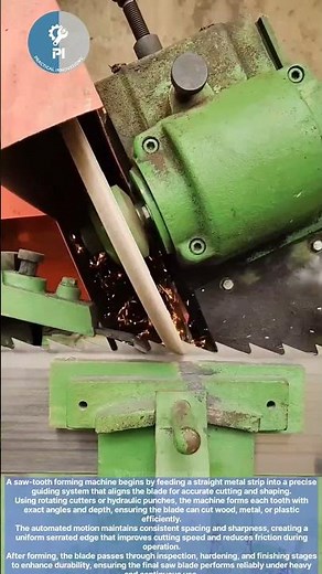 Saw–tooth forming machine: Machines. #machine