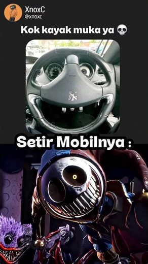 Setir mobilnya kek muka jir 💀 #shorts #meme