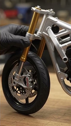 🏍️ From Bare Frame to Beast — Miniature Sports Bike Assembly 🔥#SportsBike #MiniatureBike #BikeAssemb