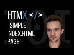 HTMX - simple index.html page from scratch