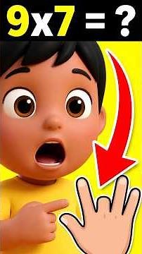 The Secret 9s Math Finger Trick Your Teacher Never Taught You! 🤫 #shorts #viral