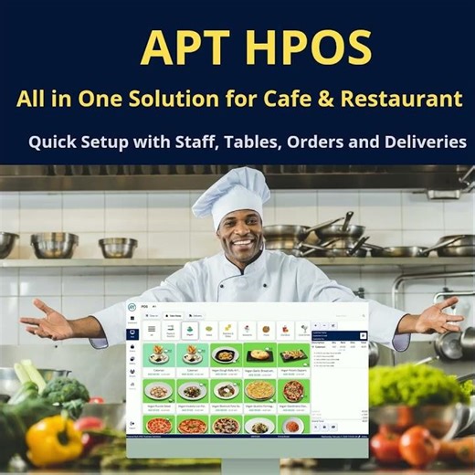 APT HPOS Best Restaurant POS |CAFE POS | QSR POS | Food Truck POS by Microsoft AI Cloud Partner UAE