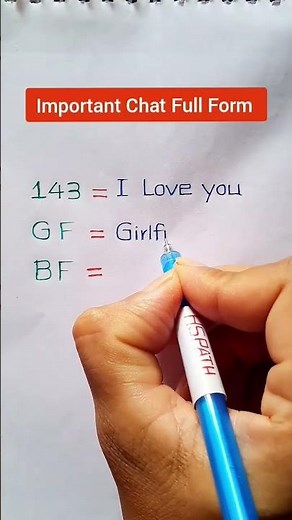 143/GF/BF Meaning || Important Chat Full Form || #Shorts
