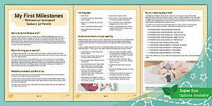 My First Milestones - Mathematics Guidance for Parents