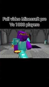 minecraft pro vs 1000player #wemmbu #unstablesmp #minecraft