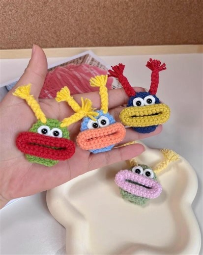 Funny Monster Key Holder Crochet Pattern, Amigurumi Key Cover Crochet Pattern, Crochet Monster Keychain Pouch, Easy Crochet Tutorial, PDF - Etsy