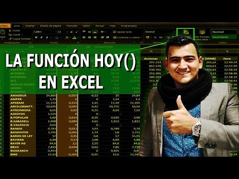 😱👉Como poner la FECHA ACTUAL en Excel y que se ACTUALICE AUTOMATICAMENTE con formula🗓🔄