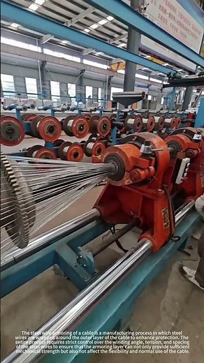 steel wire armoring of cables