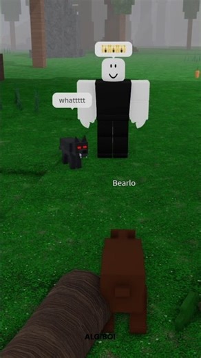 I cant belive my little bear chop down the big tree