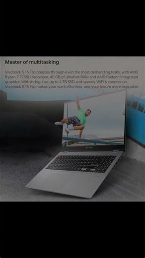 ASUS Vivobook 16 Touchscreen Laptop Highlights