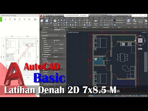 Latihan Dasar Membuat Denah 7x85 M Di AutoCAD Untuk Pemula