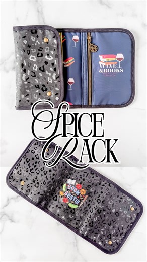 Jess Rush on Instagram: "Let’s make a Spice Rack! A quick and easy project that is great to hold your Kindle, hand piecing projects, school/work gear, whatever you need 😉 Pattern available at ShopOklaRoots.com with full tutorial on YouTube! #spicerack #booktok #oklarootstuts #sewing"