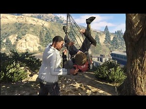 GTA V / 5 Gameplay | Part-45 | Dom Stuck In Tree With Parachute Franklin Helping To Down