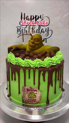 Shrek Cake for Mike's 30th Birthday