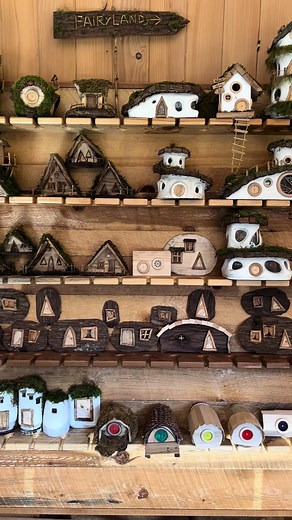 Do you think I have enough houses to build fairyland? #fairyhouse #fairyland #fairyhouses #fairytales #feenhaus #gnomehouse #fairyvillage #whimsicalworld #hobbithouse #enchantedforest #miniatureart #naturecraft #diyfairyhouse #vancouverfairyhouse #NatureCrafts #FairyMagic #quadraisland @islandblissfarm