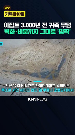 3,000년 만에 깨어난 고대 무덤 선명한 이집트 왕족의 흔적? '깜짝' / KNN