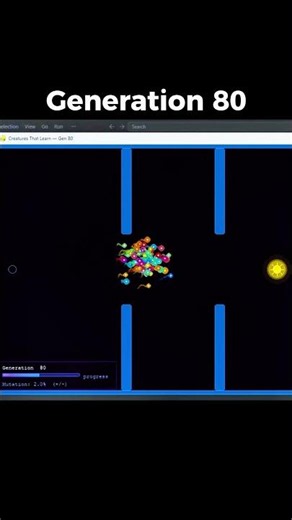 I Coded an AI Evolution Simulation From Scratch 💻 #coding #gamedev #ai