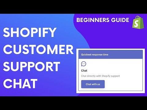 How to get Shopify Support Chat
