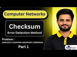 Checksum , part 1 | Error detection method |computer networks